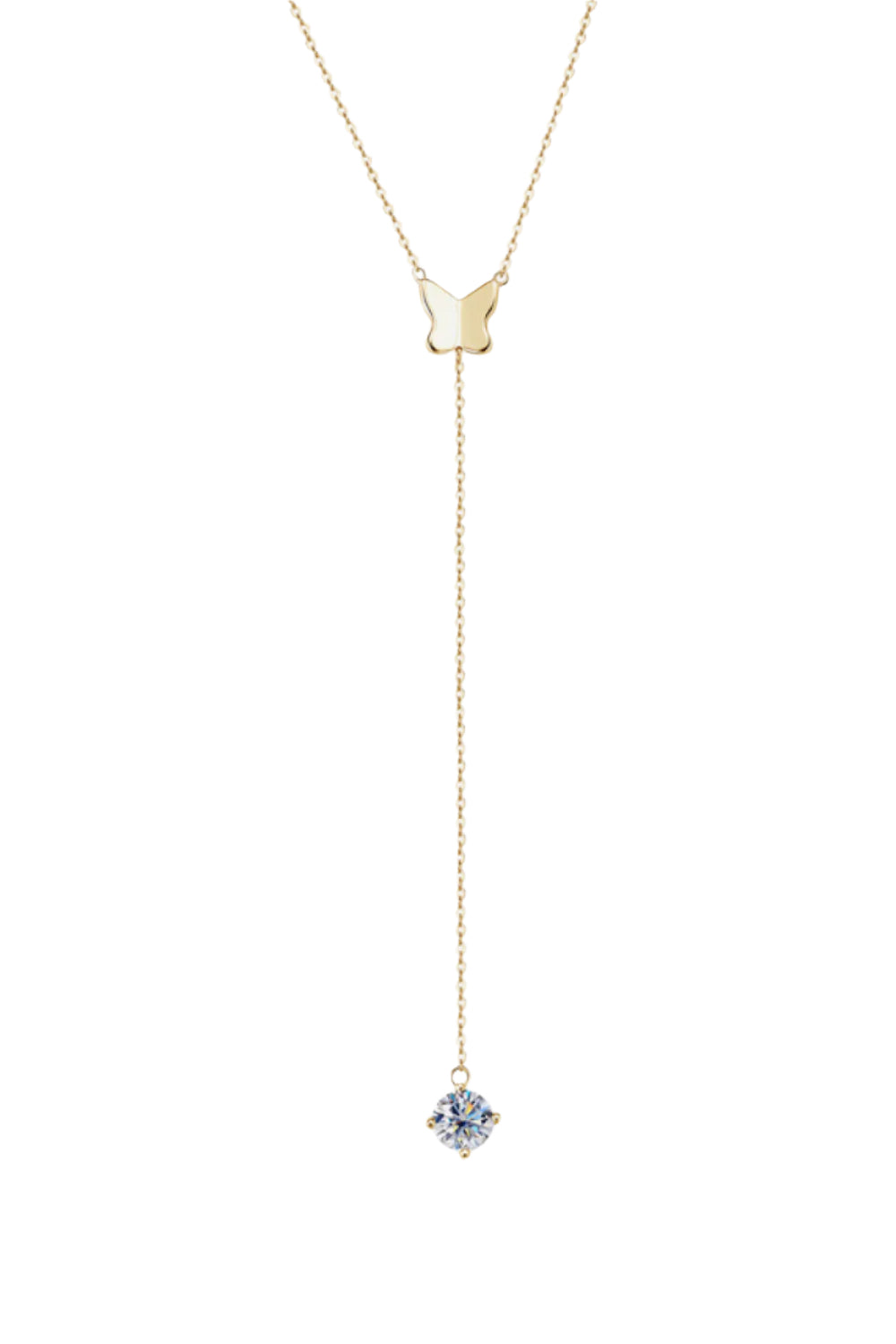 1 Carat Moissanite 18K Gold-plated Necklace