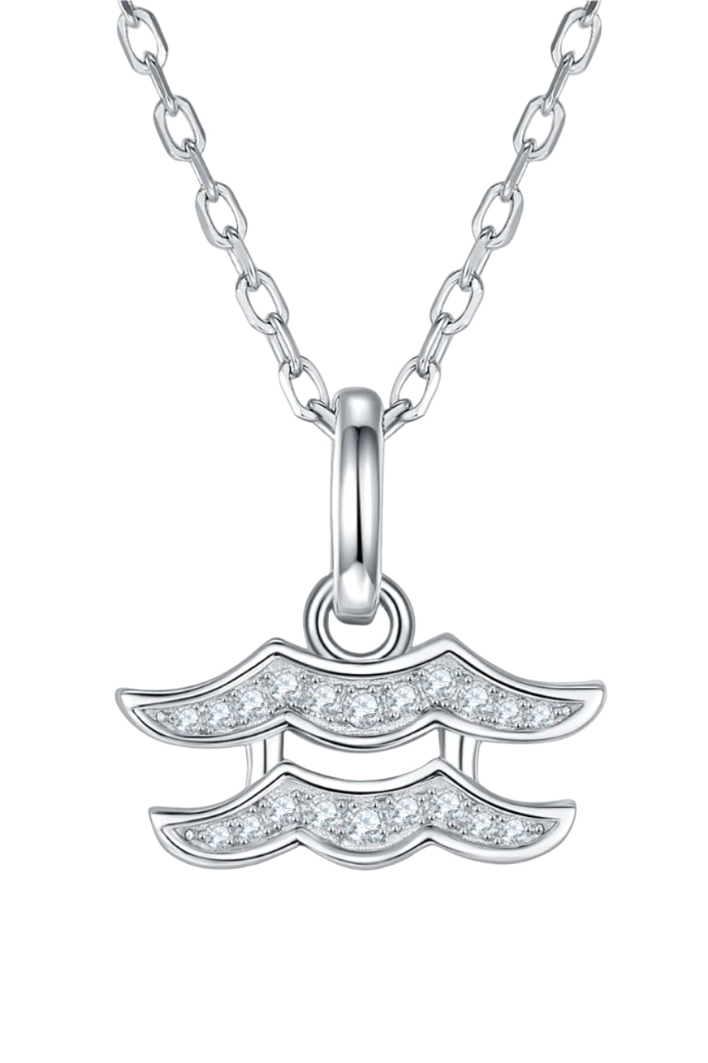 Aquarius Moissanite Constellation Pendant Necklace