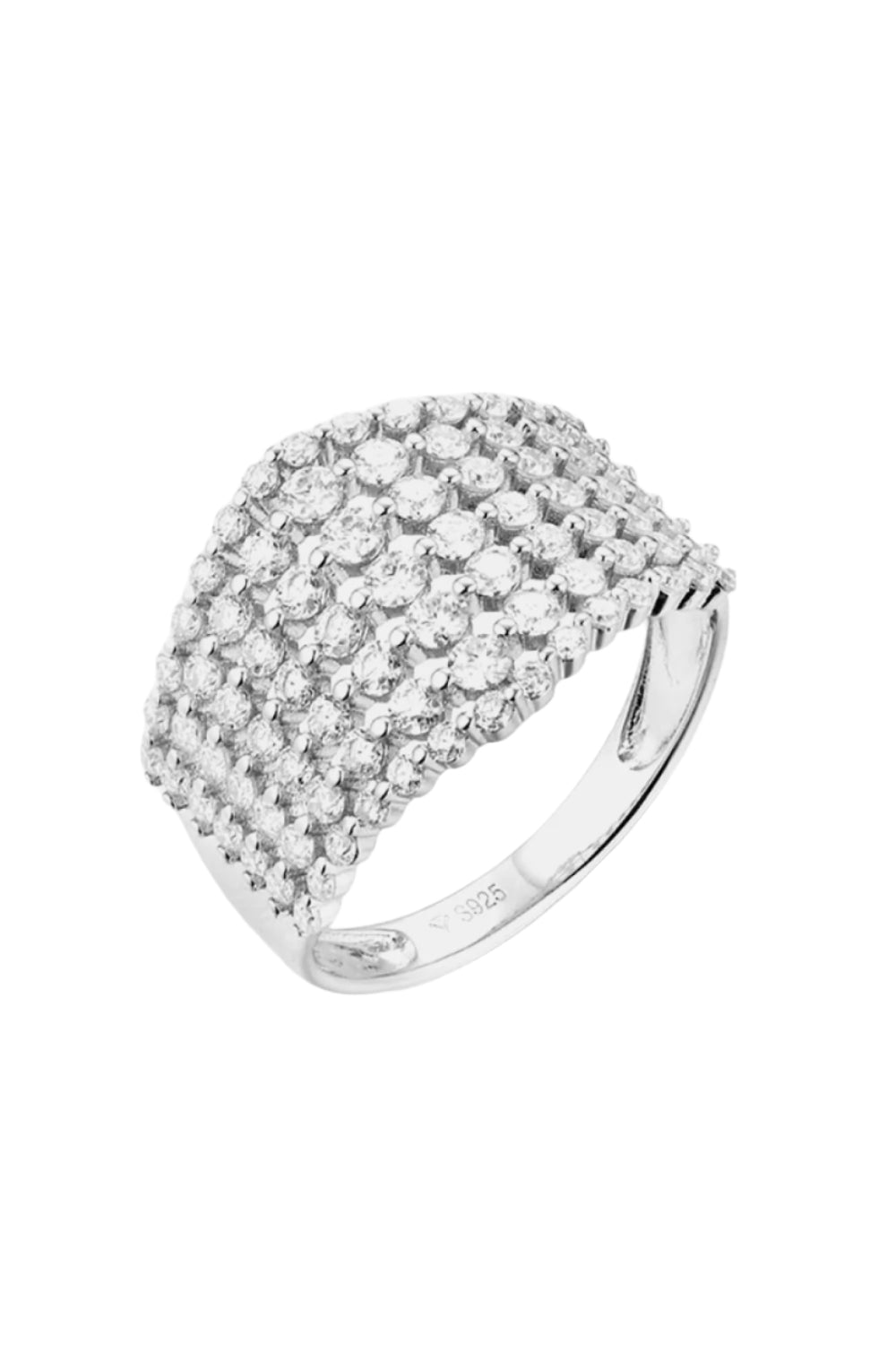 1.21 Carat Moissanite Sterling Silver Ring