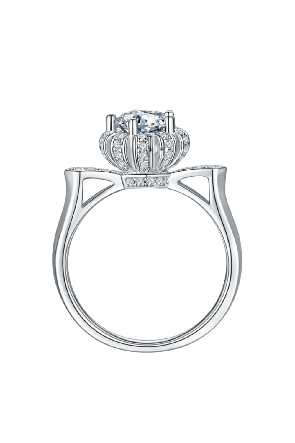 1 Carat Moissanite Sterling Silver Ring