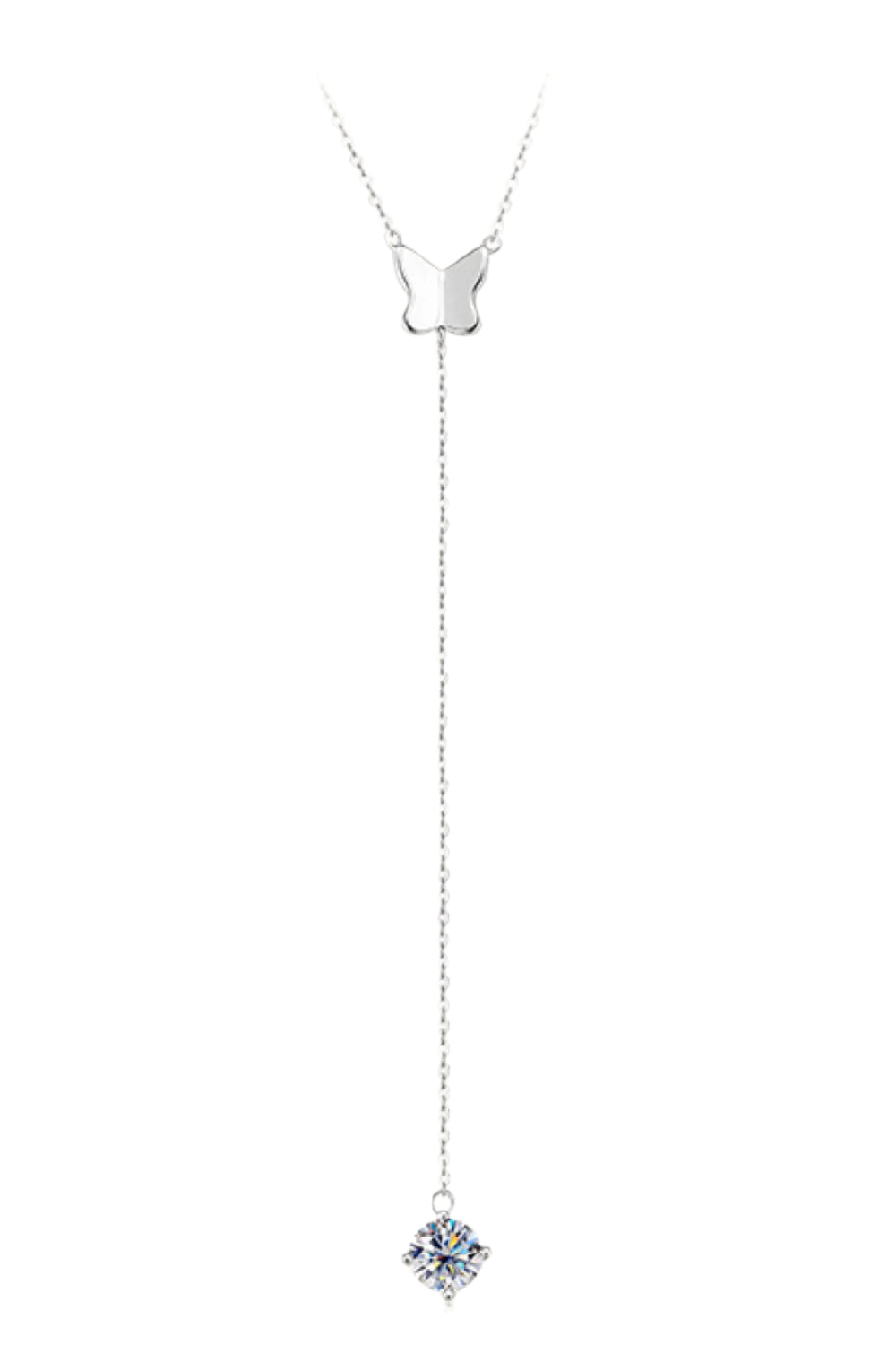 1 Carat Moissanite Sterling Silver Necklace