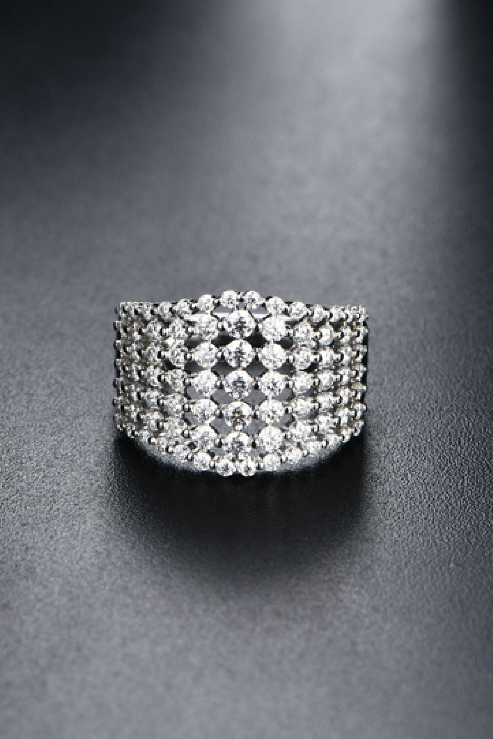 1.21 Carat Moissanite Sterling Silver Ring