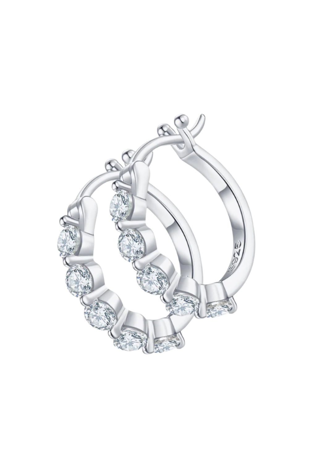 Adored 1 Carat Moissanite Sterling Silver Earrings