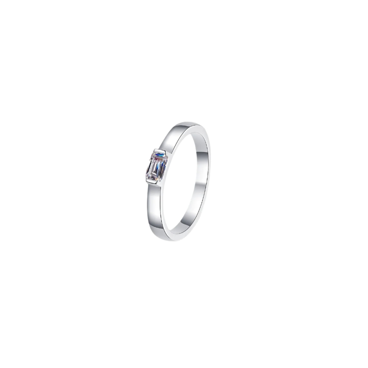 Moissanite 925 Sterling Silver Ring