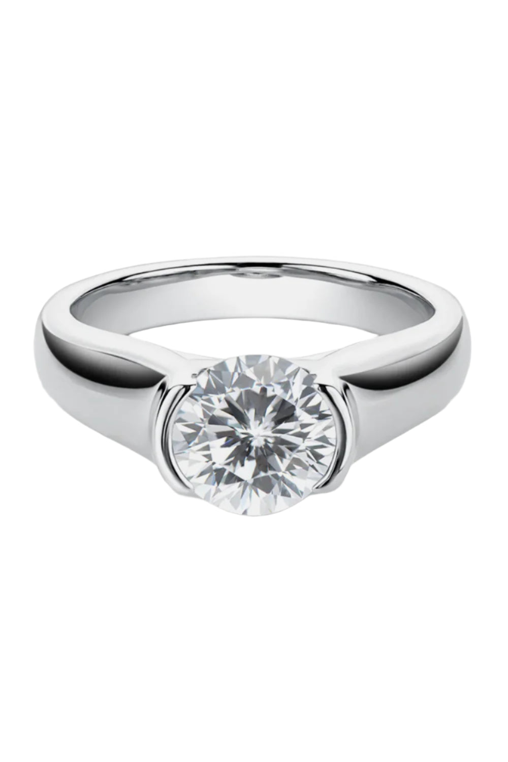 1.5 Carat Moissanite Sterling Silver Ring
