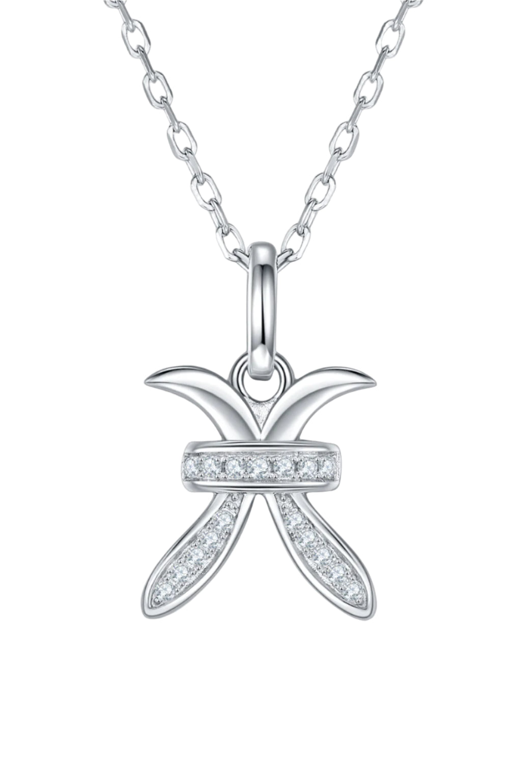 Pisces Moissanite Constellation Pendant Necklace