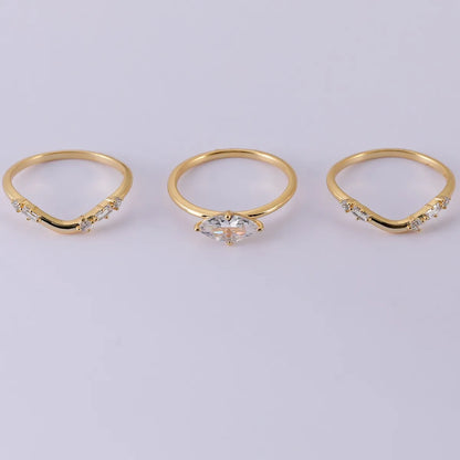 1 Carat Moissanite 925 Sterling Silver 3pcs Ring Set