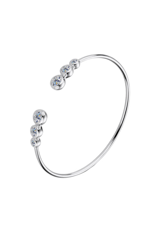 1.8 Carat Moissanite Sterling Silver Bracelet