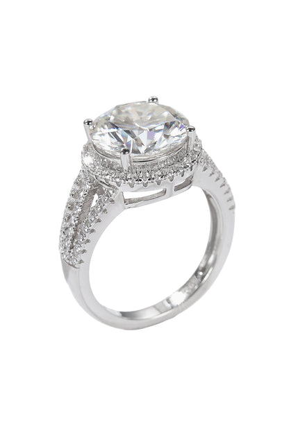 5 Carat  Moissanite Split Shank Ring