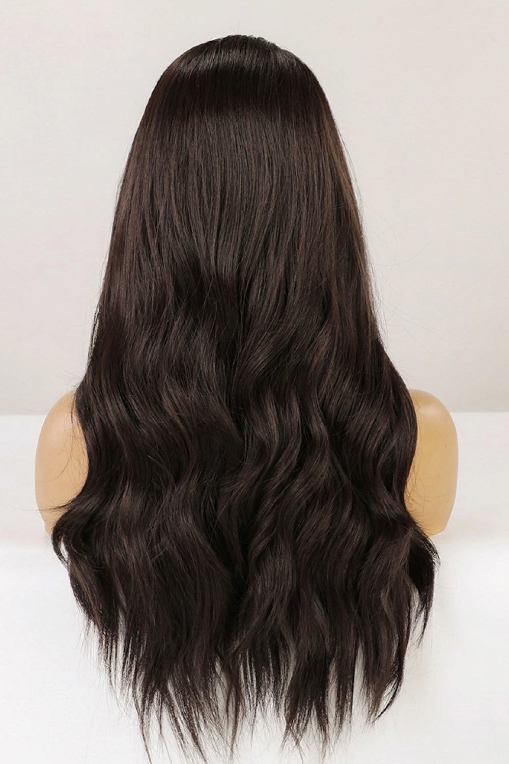 Dark Brown Long Wavy Wig 26"