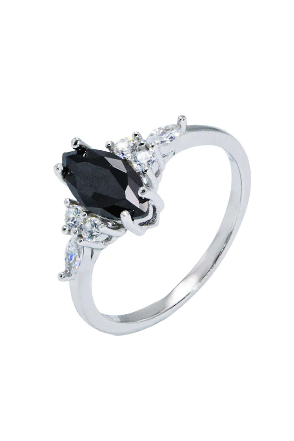 Sterling Silver Black Agate Ring