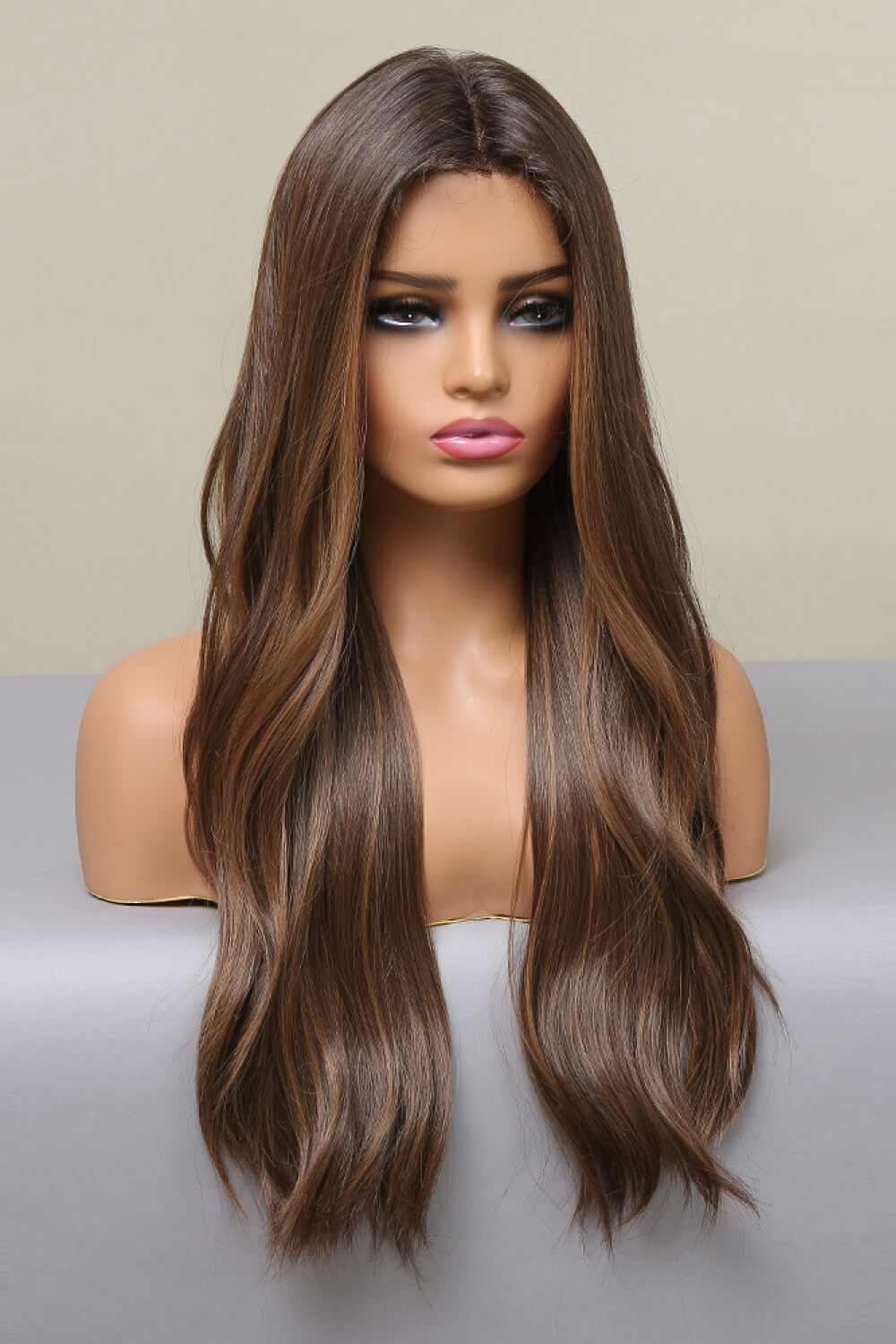Brunette Long Wavy Wig 26"