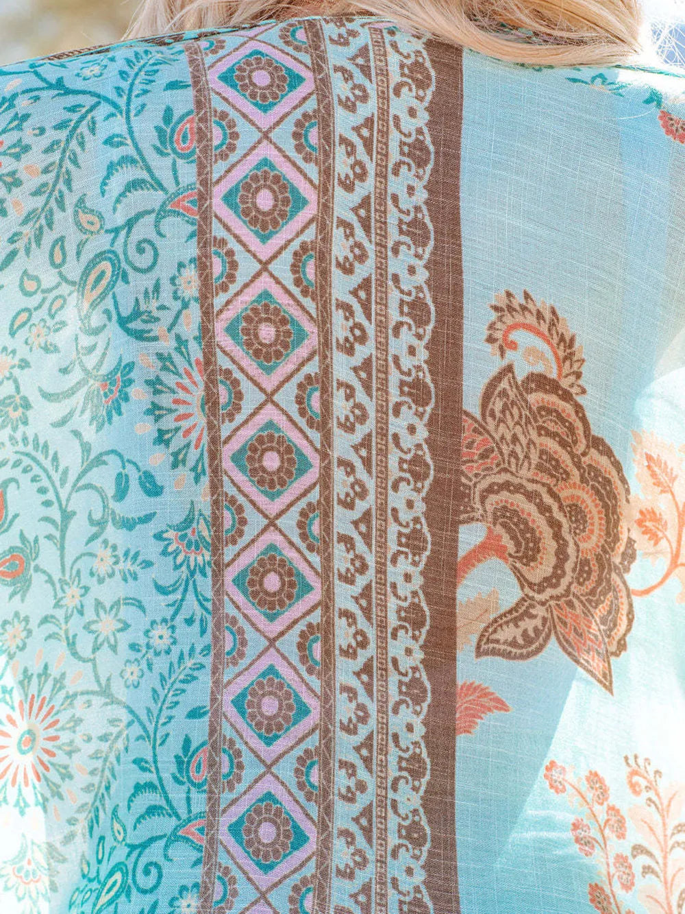 Up Close Printed Open Front Cover-Up