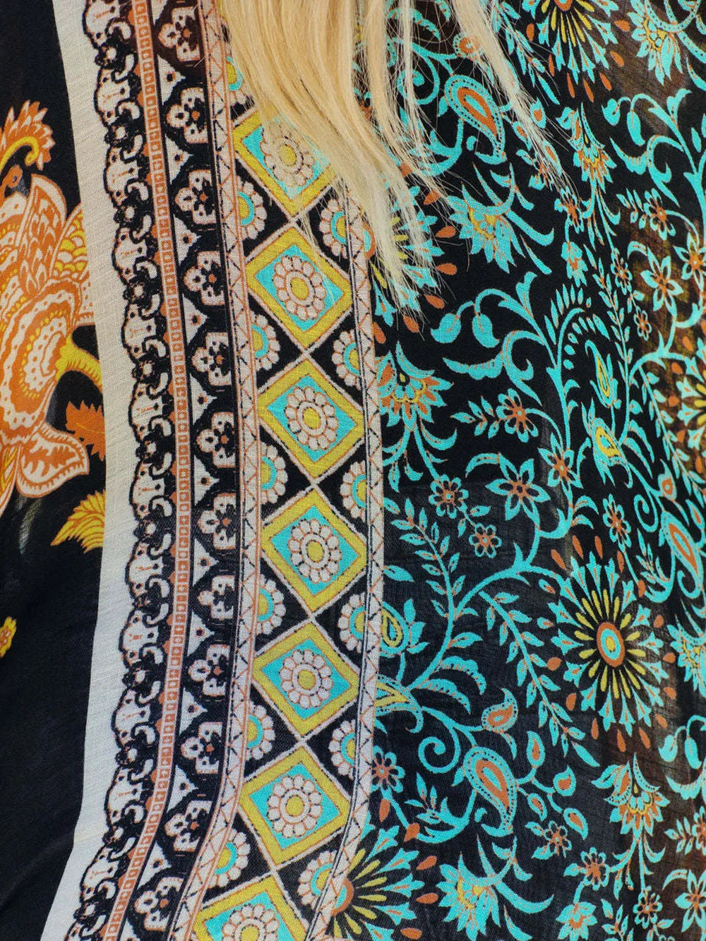Close Up Printed Open Front Cover-Up