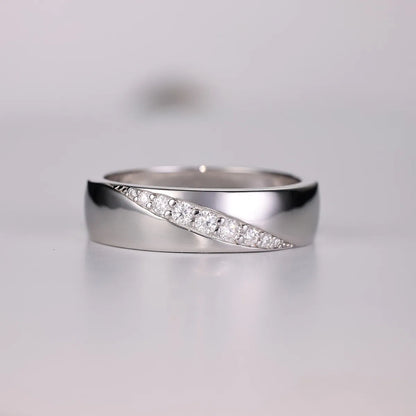 925 Sterling Silver Moissanite Ring