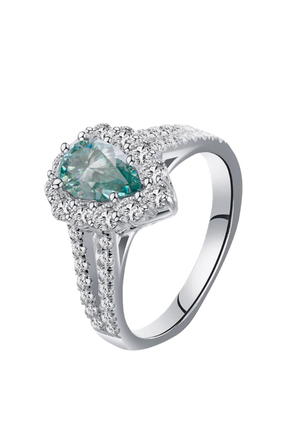 1 Carat Moissanite 925 Sterling Silver Ring