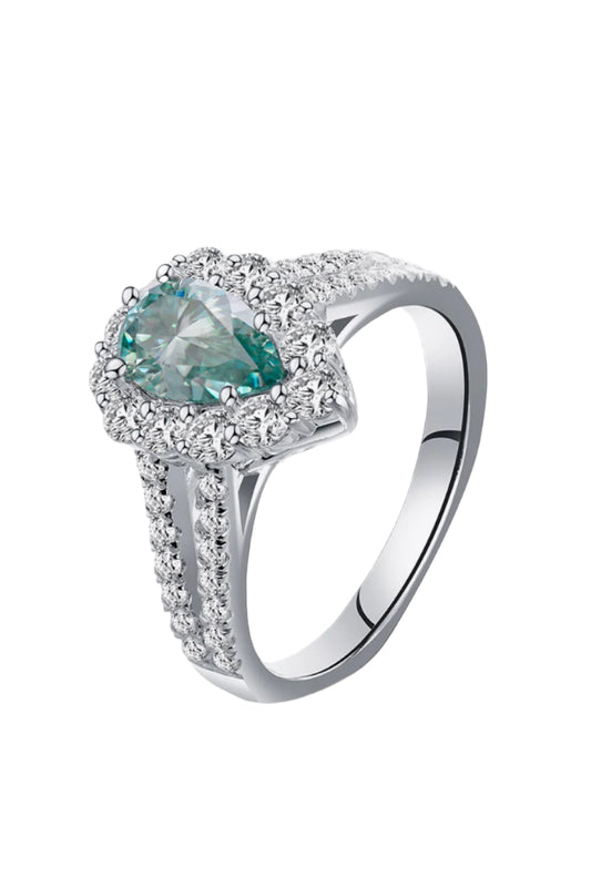 1 Carat Moissanite 925 Sterling Silver Ring