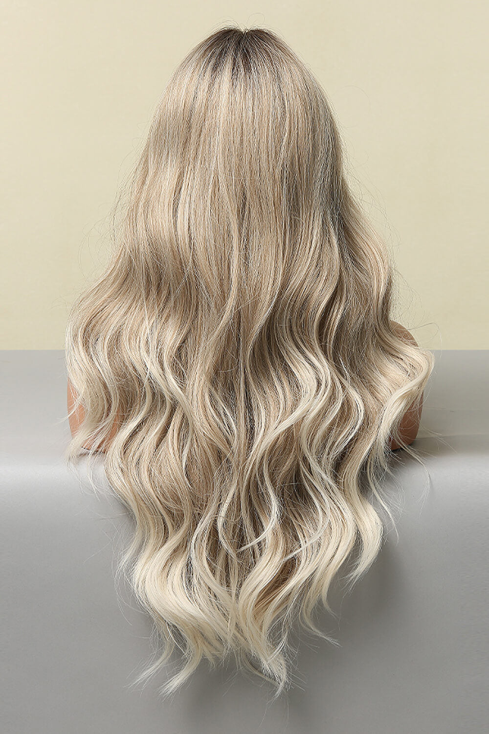 Light Brown/Blonde Balayage Full Machine Made Long Wave Wigs 26''