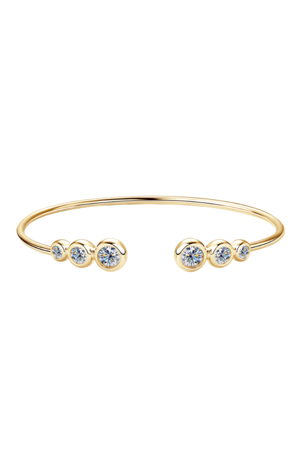 1.8 Carat Moissanite 18K Gold-plated Bracelet