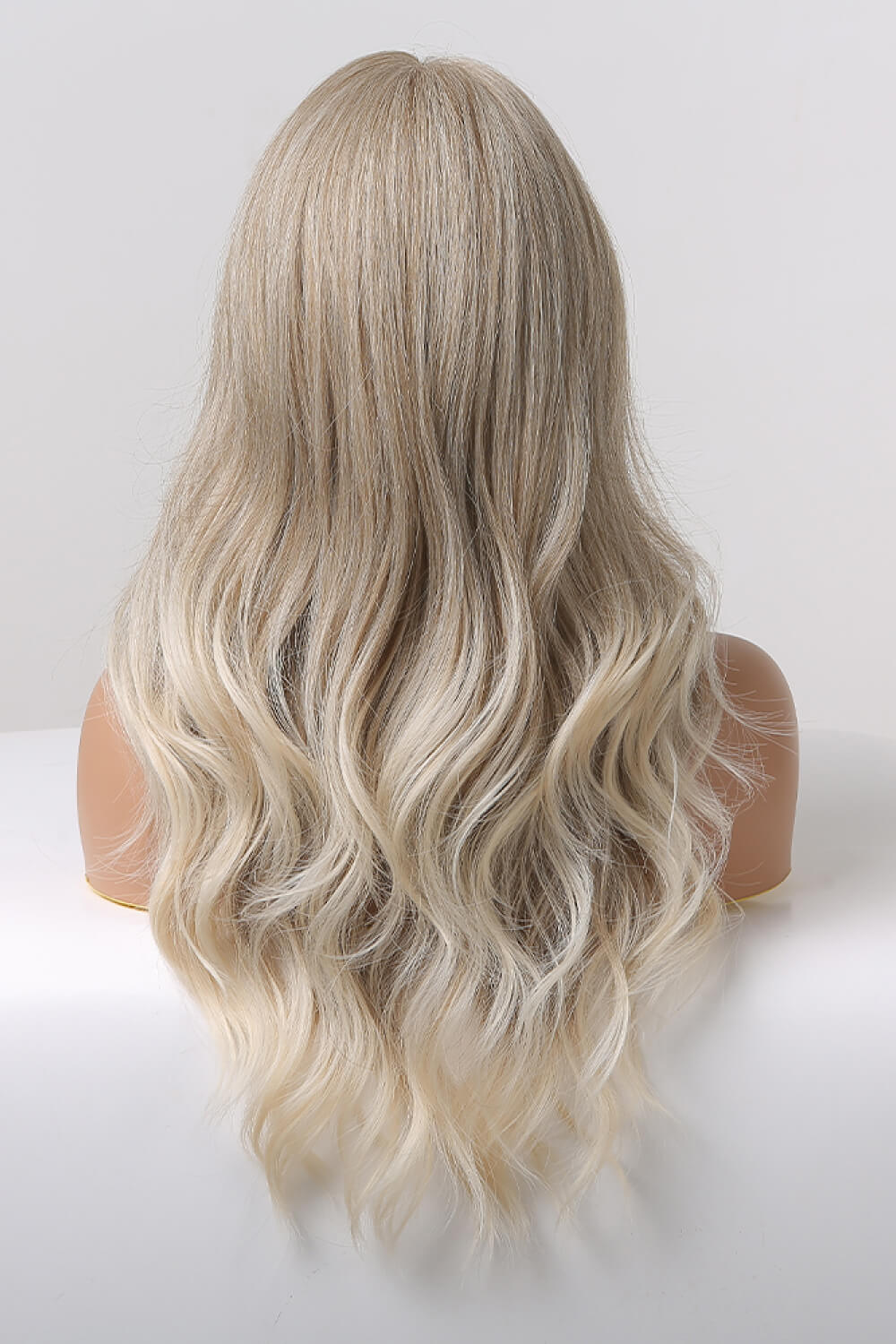 Medium Blonde Highlights Synthetic Long Wavy Wig 24"