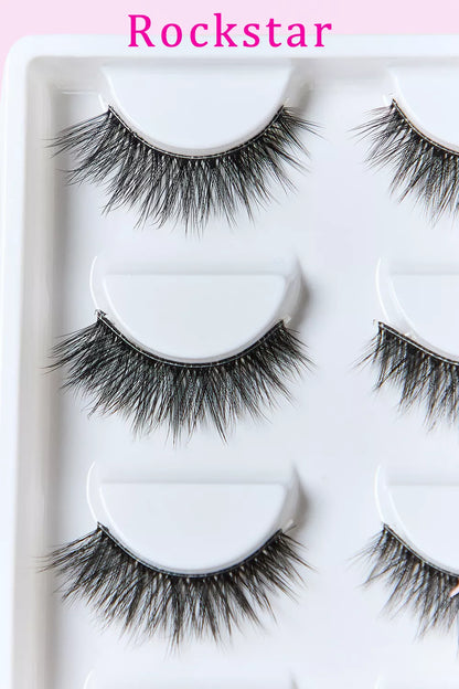 SO PINK BEAUTY Faux Mink Eyelashes Variety Pack 5 Pairs