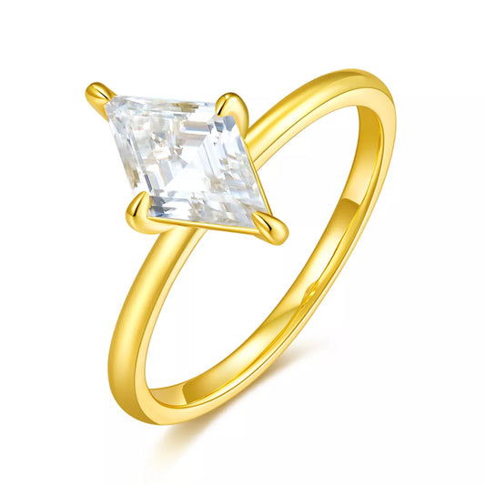 2 Carat Moissanite 925 Sterling Silver Ring