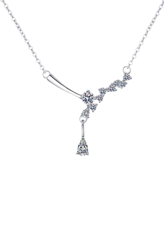 1 Carat Moissanite 925 Sterling Silver Necklace