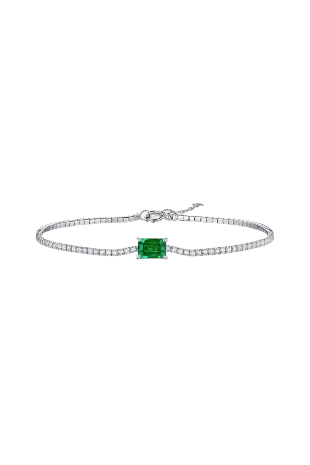 Adored 1 Carat Lab-Grown Emerald Bracelet