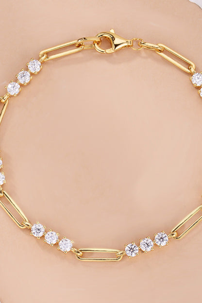 1.8 Carat Moissanite 18K Gold-plated Bracelet