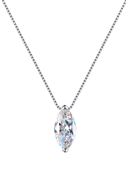 1 Carat Moissanite Sterling Silver Necklace