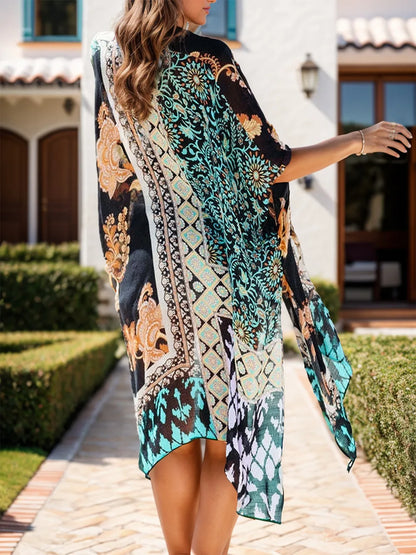 Back Printed Open Front Cover-Up