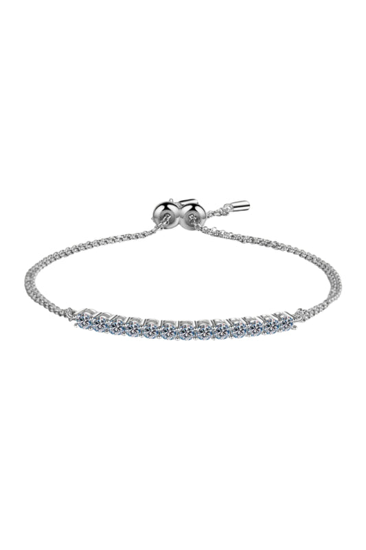 Adored Moissanite Sterling Silver Bracelet