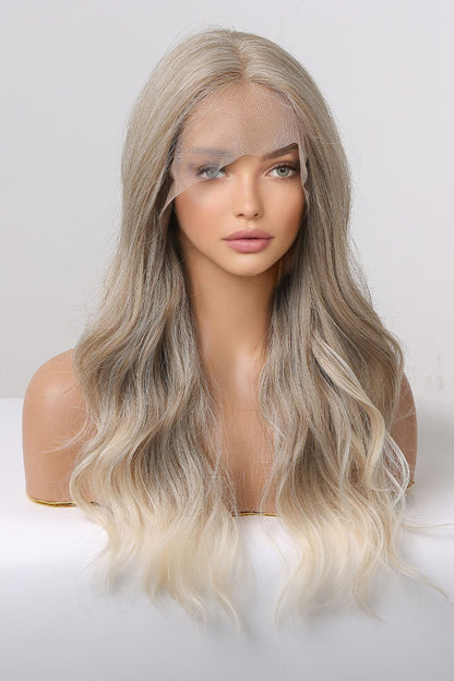 Medium Blonde Highlights Synthetic Long Wavy Wig 24"