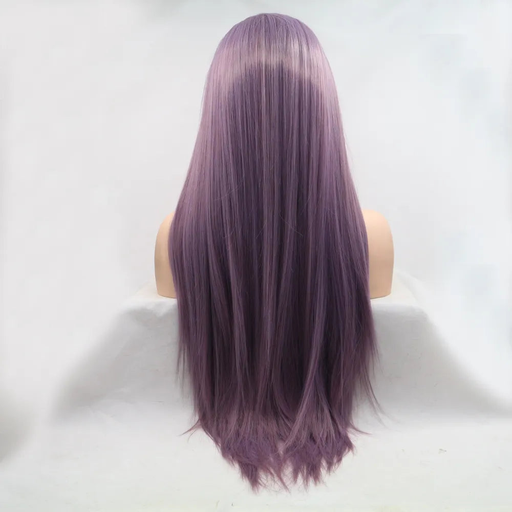 Perfect Purple Long Straight Wig 24"