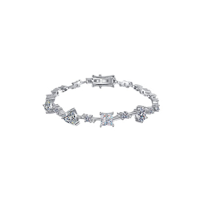 6.2 Carat Moissanite Sterling Silver Bracelet