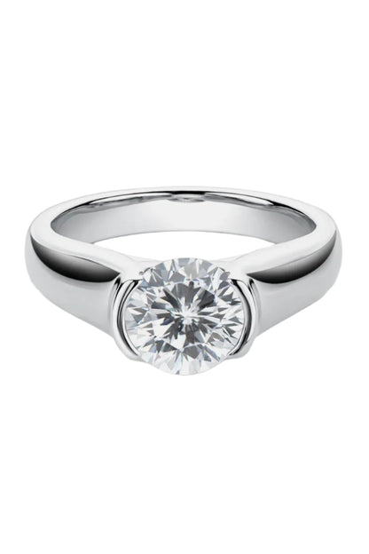 1.5 Carat Moissanite Sterling Silver Ring
