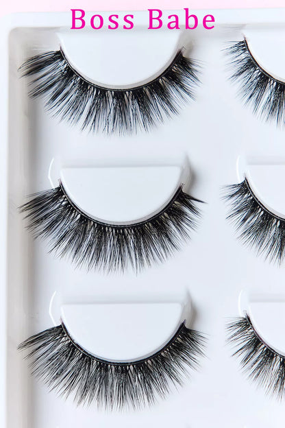 SO PINK BEAUTY Faux Mink Eyelashes Variety Pack 5 Pairs