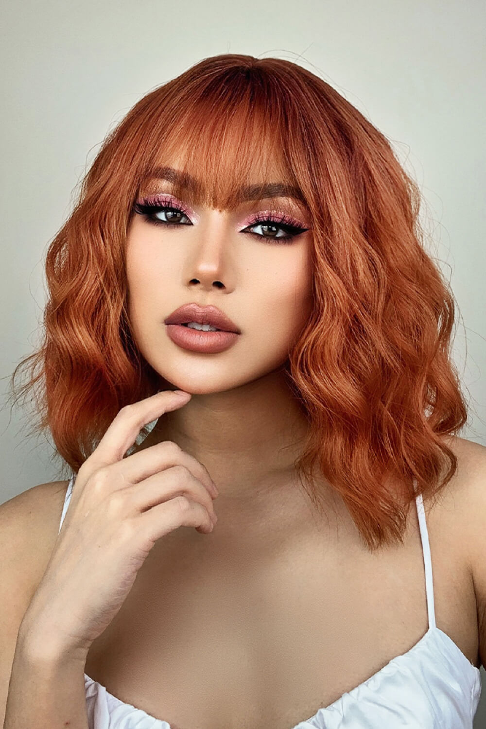 Ochre Bobo Wave Synthetic Wigs 12''