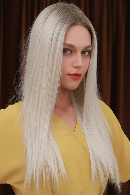 Blonde 13*2" Lace Front Wigs Synthetic Long Straight 26" 
