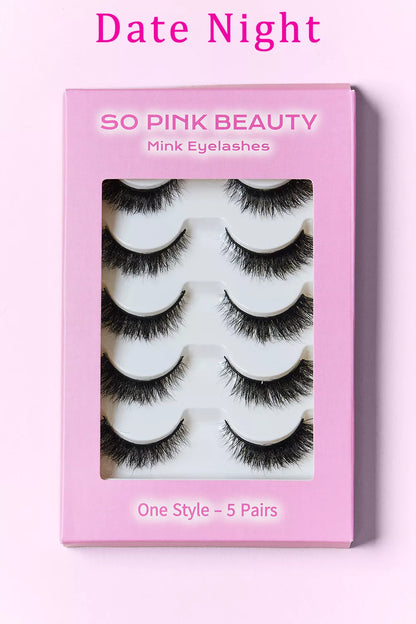 Date Night SO PINK BEAUTY Mink Eyelashes 