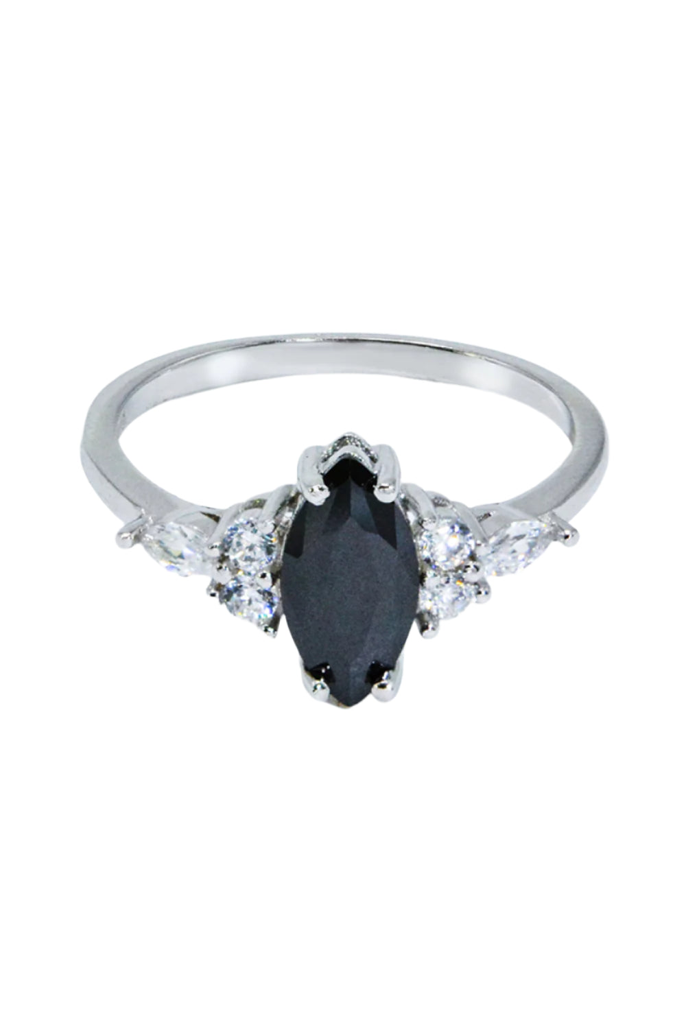 Sterling Silver Black Agate Ring