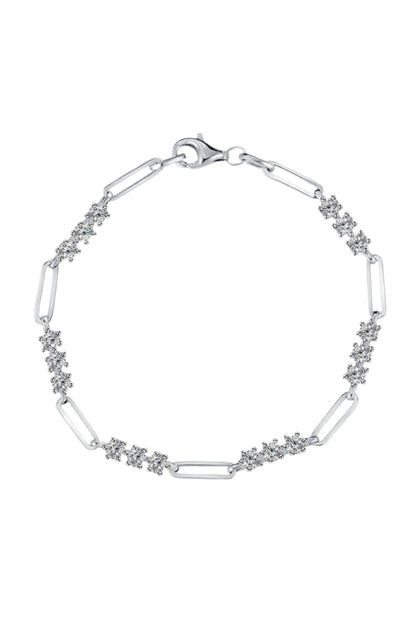 1.8 Carat Moissanite Sterling Silver Bracelet