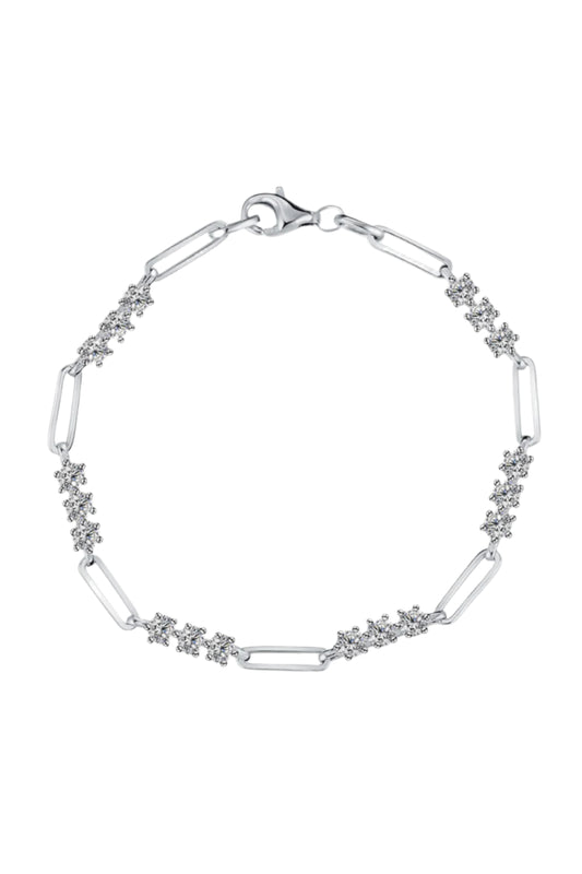 1.8 Carat Moissanite Sterling Silver Bracelet